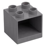 Duplo Cabinet 2 × 2 × 1.5 Flat Silver