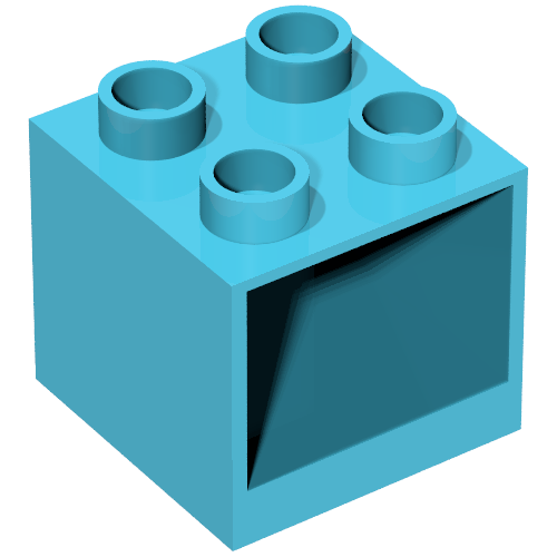 Duplo Cabinet 2 × 2 × 1.5 Maersk Blue