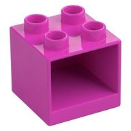 Duplo Cabinet 2 × 2 × 1.5 Dunkelrosa