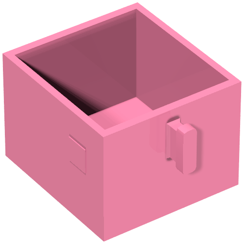 Duplo Drawer 2 × 2 with Pull Handle Medium Dark Pink