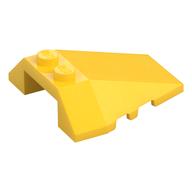 Brick Wedged, Sloped 4 × 4 Triple, Stud Notches Gelb