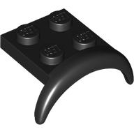Wheel Arch, Mudguard 2 × 3 × 1 1/3 with 2 × 2 Plate