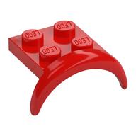Wheel Arch, Mudguard 2 × 3 × 1 1/3 with 2 × 2 Plate Rot