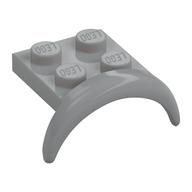 Wheel Arch, Mudguard 2 × 3 × 1 1/3 with 2 × 2 Plate Light Bluish Gray