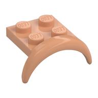 Wheel Arch, Mudguard 2 × 3 × 1 1/3 with 2 × 2 Plate Nougat