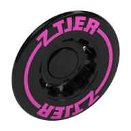 Hub Cap 24mm without Tube with Dark Pink 'Z TIER' print Black