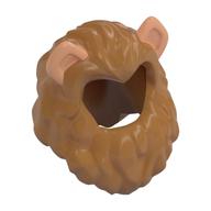 Hair Lion's Mane with Ears Nougat Print Medium Nougat