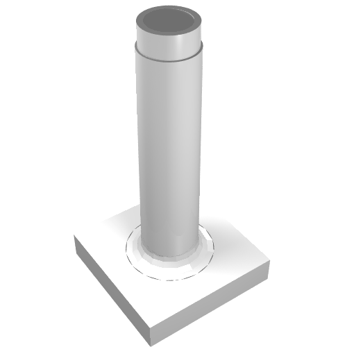 Duplo Sign Post Tall White