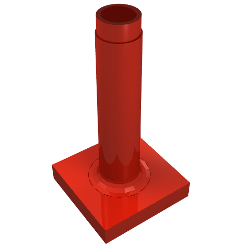 Duplo Sign Post Tall Red