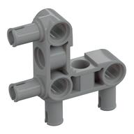 Technic Pin Connector Hub Perpendicular 3 × 3 Bent with 4 Pins (Pin Ridges Along Part)