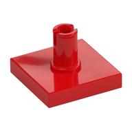 Tile Special 2 × 2 with Top Pin [Squared Holes] Red