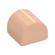 Brick Curved 1 × 1 × 2/3 Double Curved Top, No Studs Light Nougat