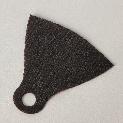Neckwear Cape, Extended with One Hole and Red Back [Spongy Stretchable Fabric] Black