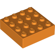 Stein Magnet, 4 × 4 Orange