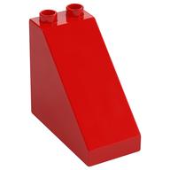 Duplo Stein 4 × 2 × 3 Dachstein 45° Rot