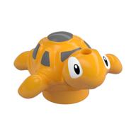 Animal, Turtle, Baby with Light Bluish Gray Spots Print Leuchtendes Hellorange