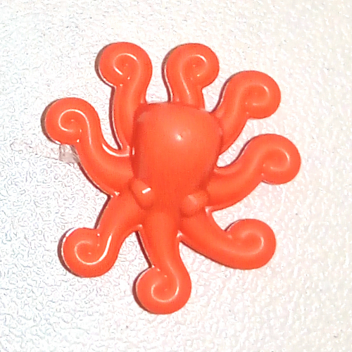 Animal, Sea Life Set, Octopus Leuchtgelb
