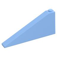 Brick Sloped 25° 1 × 8 × 3 Bright Light Blue