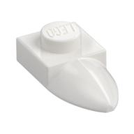 Plate Special 1 × 1 with Tooth White