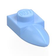 Plate Special 1 × 1 with Tooth Bright Light Blue