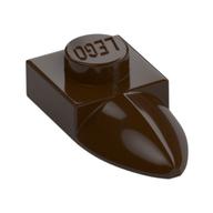 Plate Special 1 × 1 with Tooth Dark Brown