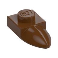 Plate Special 1 × 1 with Tooth Reddish Brown