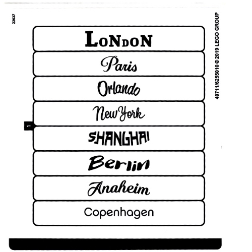 Sticker Sheet 2 for Set 40359-1 [No Color/Any Color]