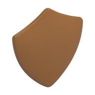 Shield Triangular with Spiked Top [PLAIN] in Medium Nougat
