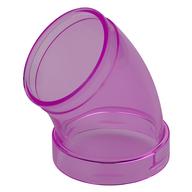 Tube, Slide Curved 45deg Trans-Dark Pink