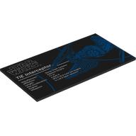 Tile 8 × 16 with 'STAR WARS TIE Interceptor', Stats print Black
