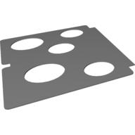 Playmat, 4 Holes, Red, Blue, Green, and Yellow Circles Print [No Color/Any Color]