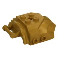 Large Figure Cover 4 × 5 × 2 with Bar, 4 Studs, Ridged
