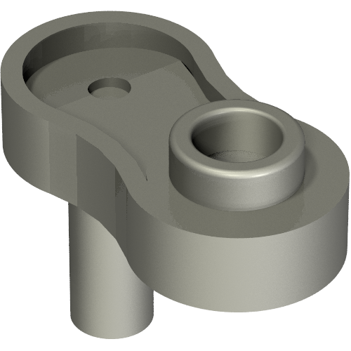 Tool Crank Shaft with Bar, Stud in Mattsilber