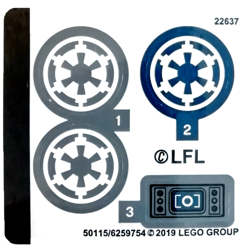 Sticker Sheet for Set 75262-1 [No Color/Any Color]