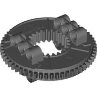 Technic Turntable Large Type 2, 24/56 Tooth with Black Outside Gear Section [Complete Assembly] Dunkelblaugrau
