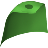 Neckwear Cape, Standard [Traditional Starched Fabric] Hellgrün