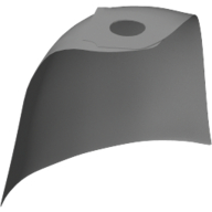 Neckwear Cape, Standard [Traditional Starched Fabric] Hellblaugrau