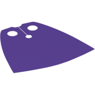 Halsbekleidung Umhang, Standard mit schwarzer Rückseite [Traditioneller gestärkter Stoff] Dunkellila