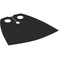 Neckwear Cape, Standard with Dark Azure Back [Traditional Starched Fabric] Schwarz
