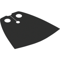 Neckwear Cape, Standard with Black Back [Traditional Starched Fabric] Dunkelrot