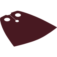 Neckwear Cape, Standard with Medium Nougat Back [Traditional Starched Fabric] Dunkelrot