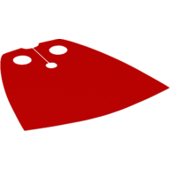 Neckwear Cape, Standard, Dark Red Back [Traditional Starched Fabric] Red