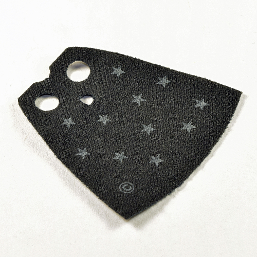 Neckwear Cape, Standard with Star Print [Traditional Starched Fabric] Schwarz