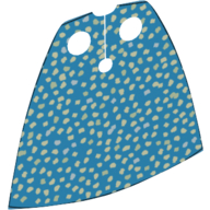 Neckwear Cape, Standard with Silver Glitter Print [Traditional Starched Fabric] Dunkelazur