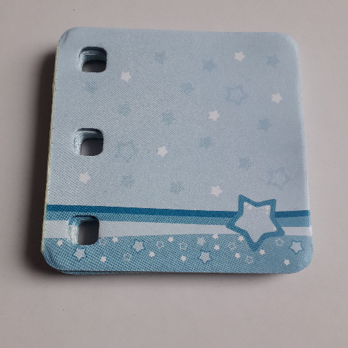 Clikits Memo Pad with 3 Holes and Stars Print [Keine Farbe/Beliebige Farbe]