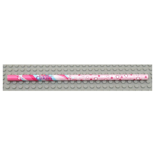 Clikits Pencil with Pink Heart Print [No Color/Any Color]