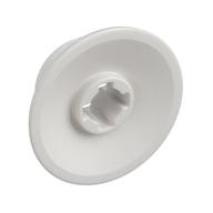 Train Wheel Small, hole notched for wheels holder pin Weiß