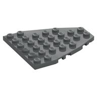 Wedge Plate 7 × 6 Boat Bow with Stud Notches Dunkelblaugrau