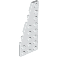 Wedge Plate 8 × 3, 22° Left White