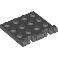 Hinge Plate 3 × 4 Locking Dual 2 Finger, 7 teeth
